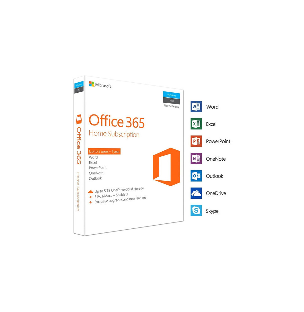 Licencia Microsoft Office 365  5 Dispositivos