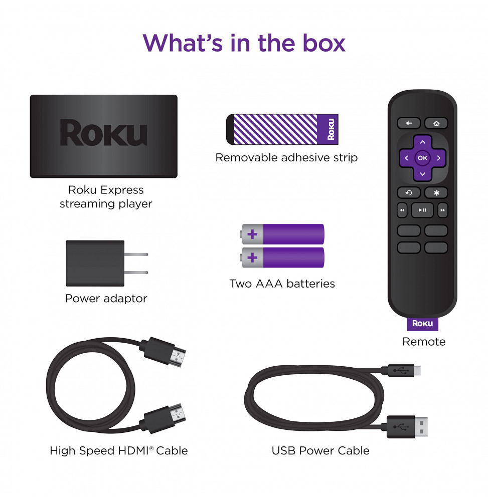 : Roku Express - HD Streaming Player : Electronics