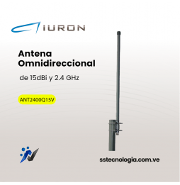 Antena Omnidireccional Iuron 2.4ghz 15dbi Acople Tipo N