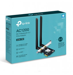Tarjeta Adaptador Inalambrico PCIe Wi-Fi Doble Banda AC1200 Bluetooth 4.2 PCIe TP-Link Archer T5E