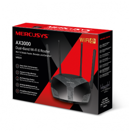 ROUTER Mercusys WIFI6 AX3000 GIGABIT 4ANT MR80X